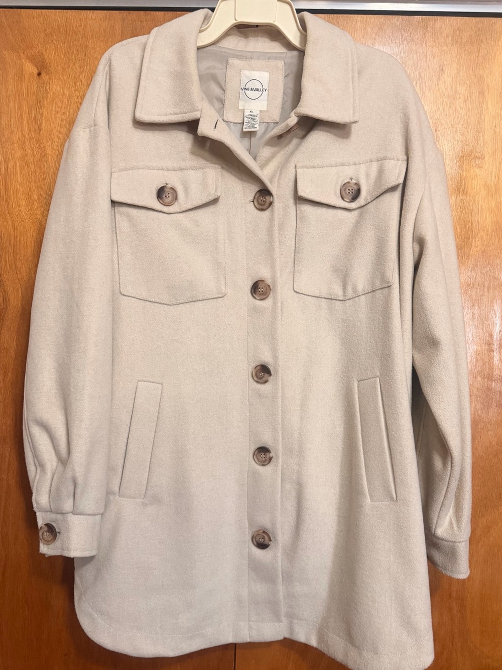Vine Valley Cream Utility Button-Up Jacket